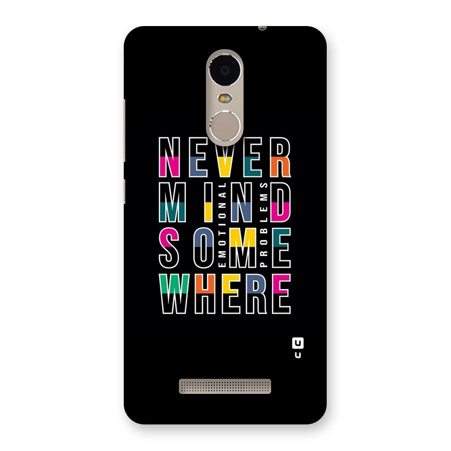 Nevermind Somewhere Back Case for Xiaomi Redmi Note 3
