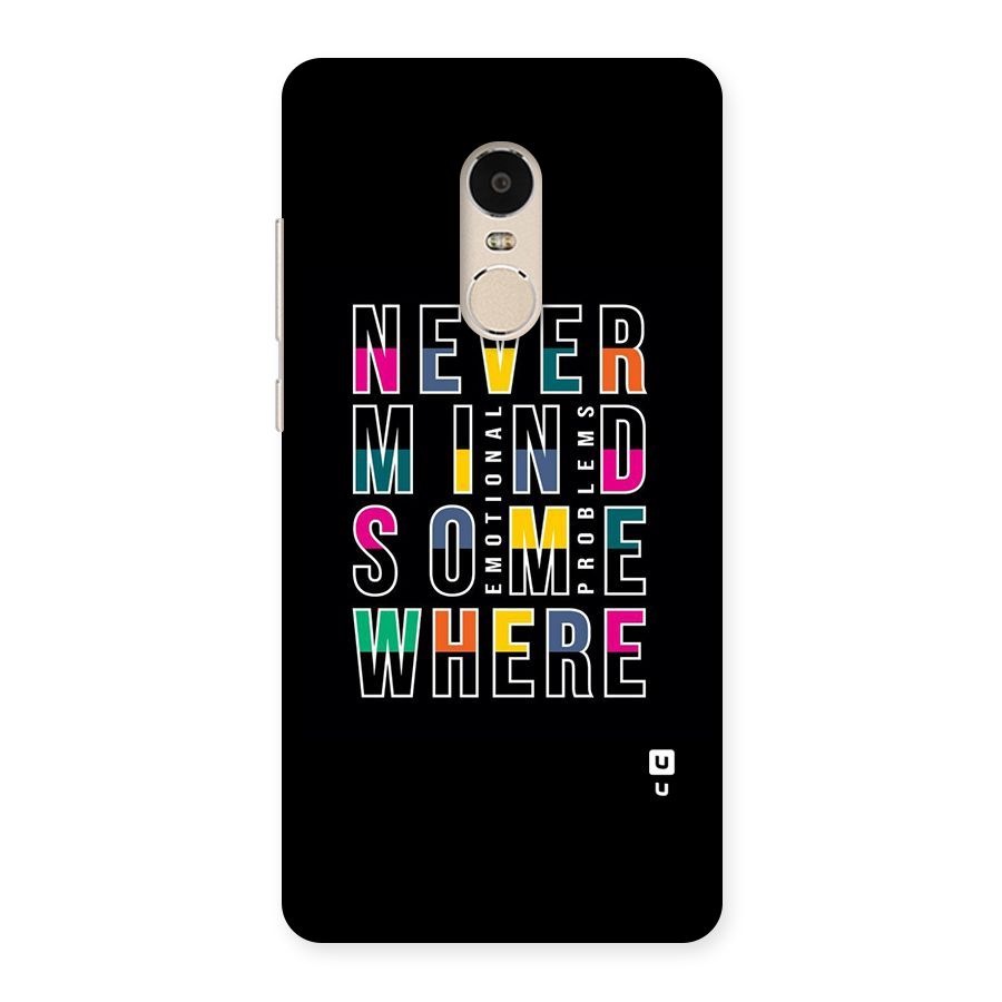 Nevermind Somewhere Back Case for Xiaomi Redmi Note 4