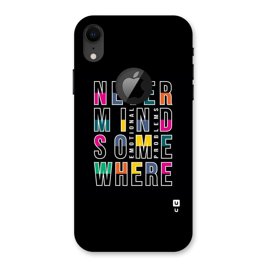 Nevermind Somewhere Back Case for iPhone XR Logo Cut