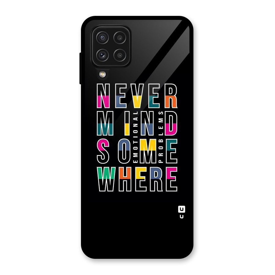 Nevermind Somewhere Glass Back Case for Galaxy A22 4G