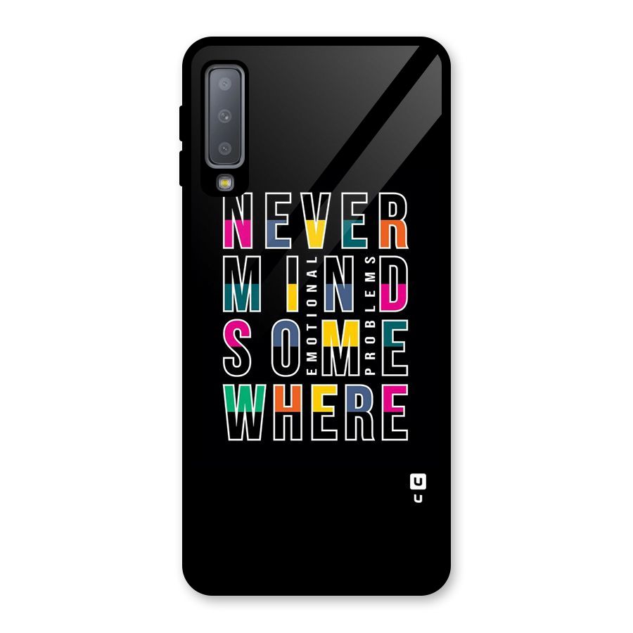 Nevermind Somewhere Glass Back Case for Galaxy A7 (2018)
