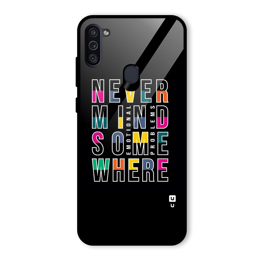 Nevermind Somewhere Glass Back Case for Galaxy M11