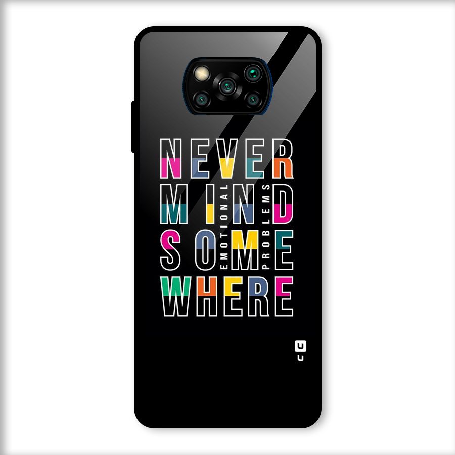 Nevermind Somewhere Glass Back Case for Poco X3