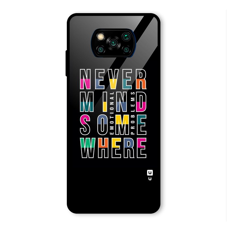 Nevermind Somewhere Glass Back Case for Poco X3 Pro