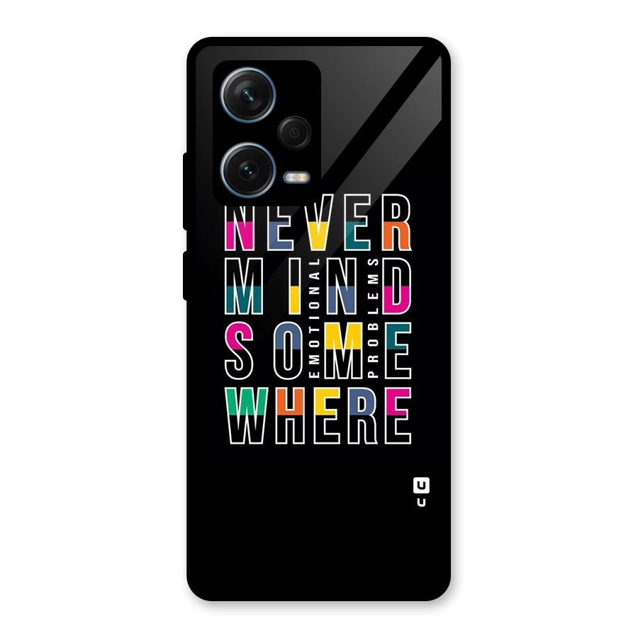Nevermind Somewhere Glass Back Case for Redmi Note 12 Pro Plus 5G
