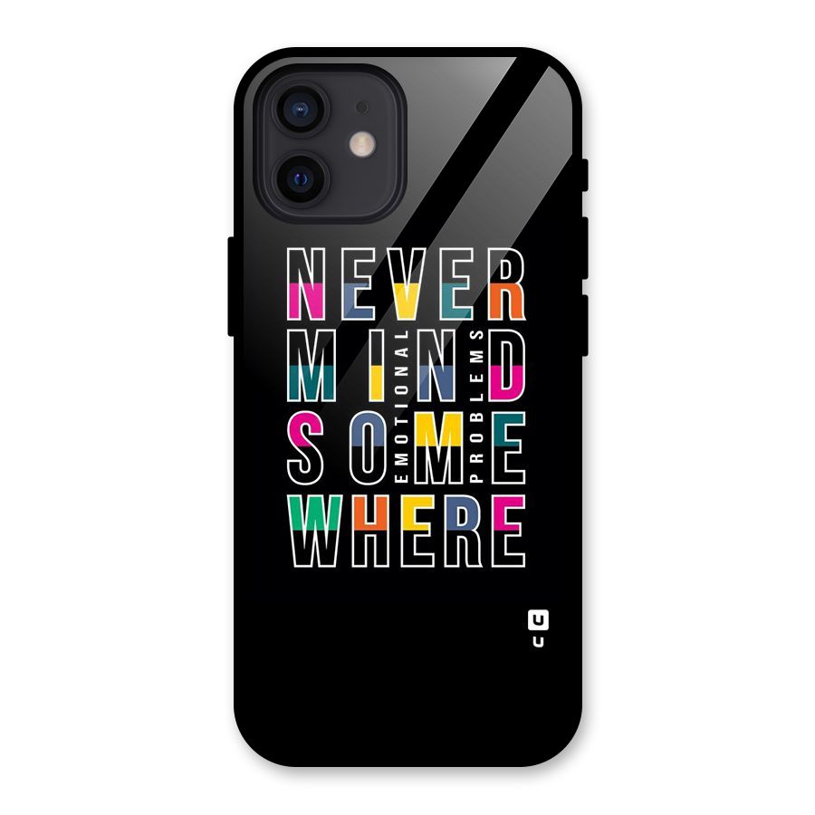 Nevermind Somewhere Glass Back Case for iPhone 12