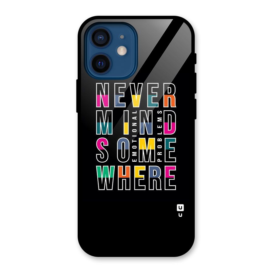 Nevermind Somewhere Glass Back Case for iPhone 12 Mini