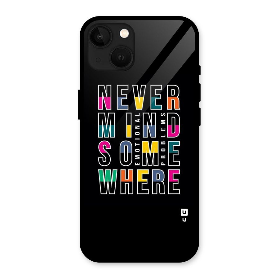 Nevermind Somewhere Glass Back Case for iPhone 13