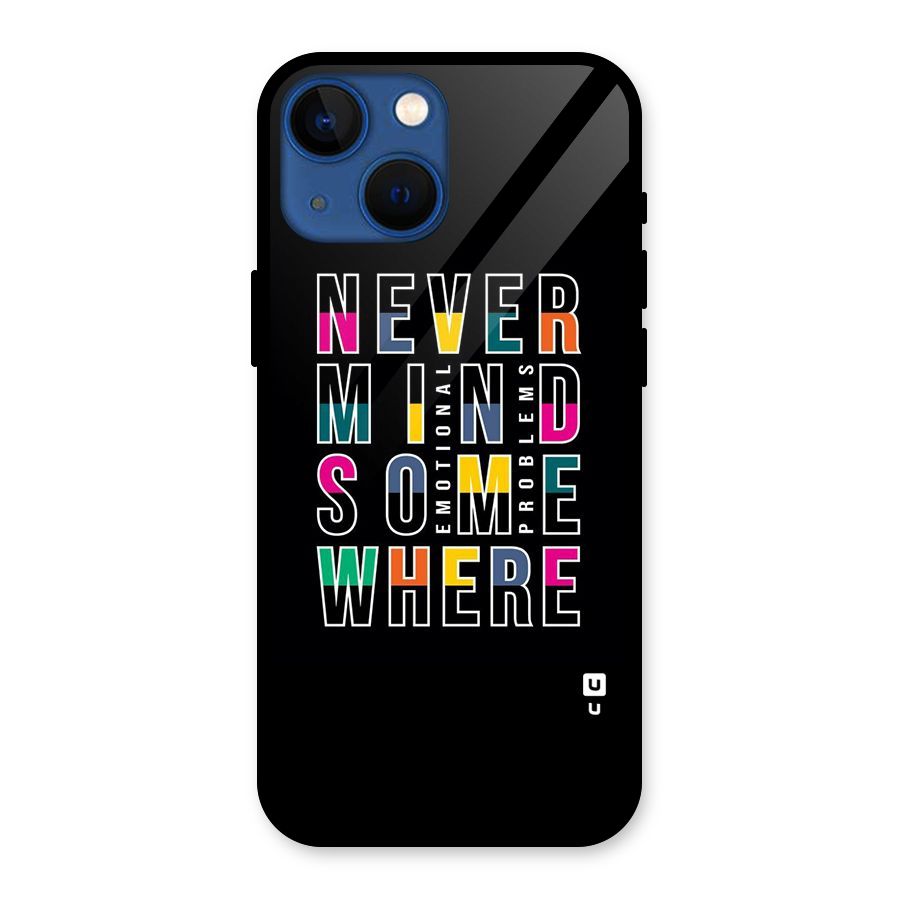 Nevermind Somewhere Glass Back Case for iPhone 13 Mini