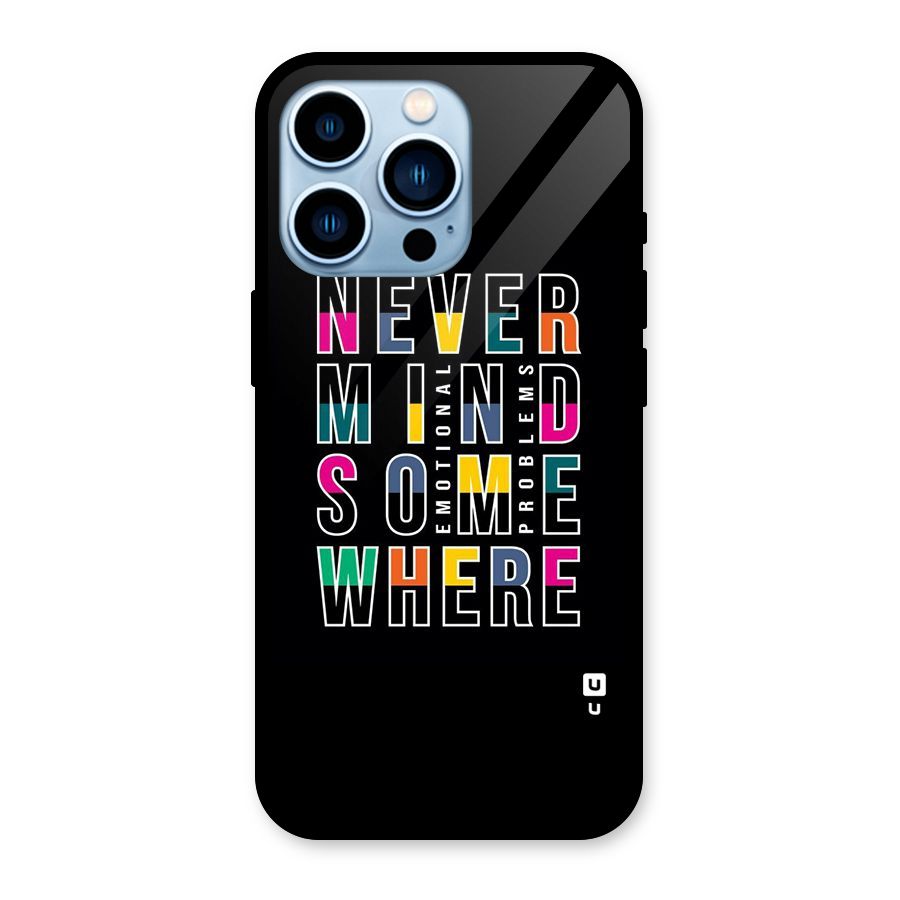 Nevermind Somewhere Glass Back Case for iPhone 13 Pro