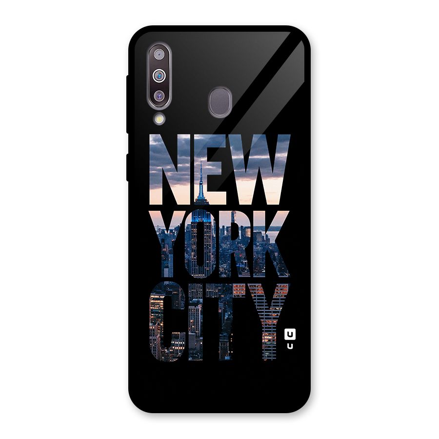 New York City Glass Back Case for Galaxy M30