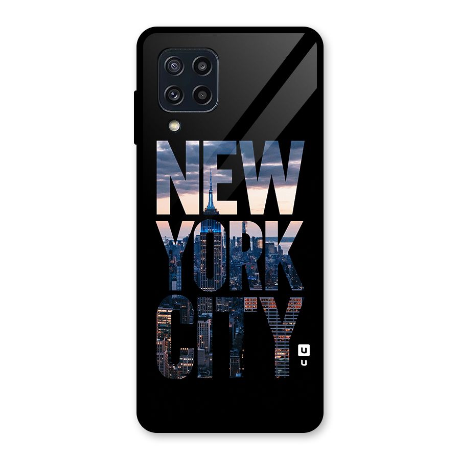 New York City Glass Back Case for Galaxy M32