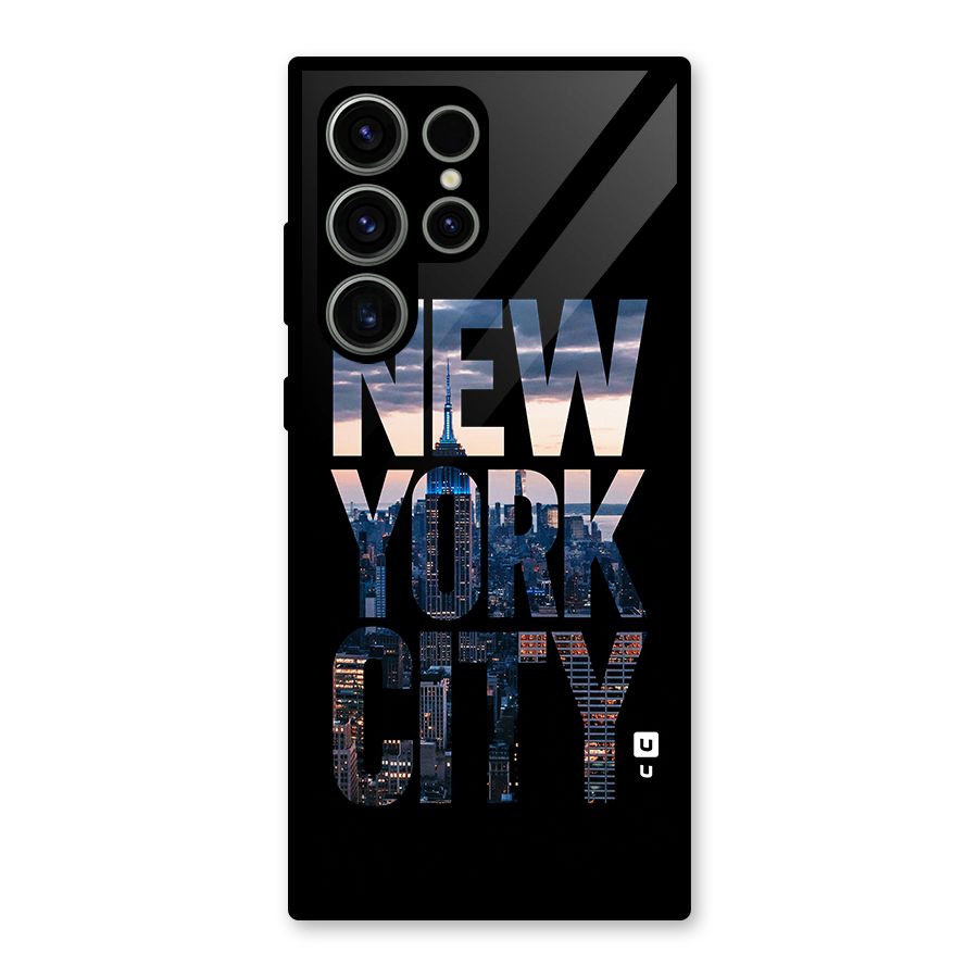 New York City Glass Back Case for Galaxy S23 Ultra