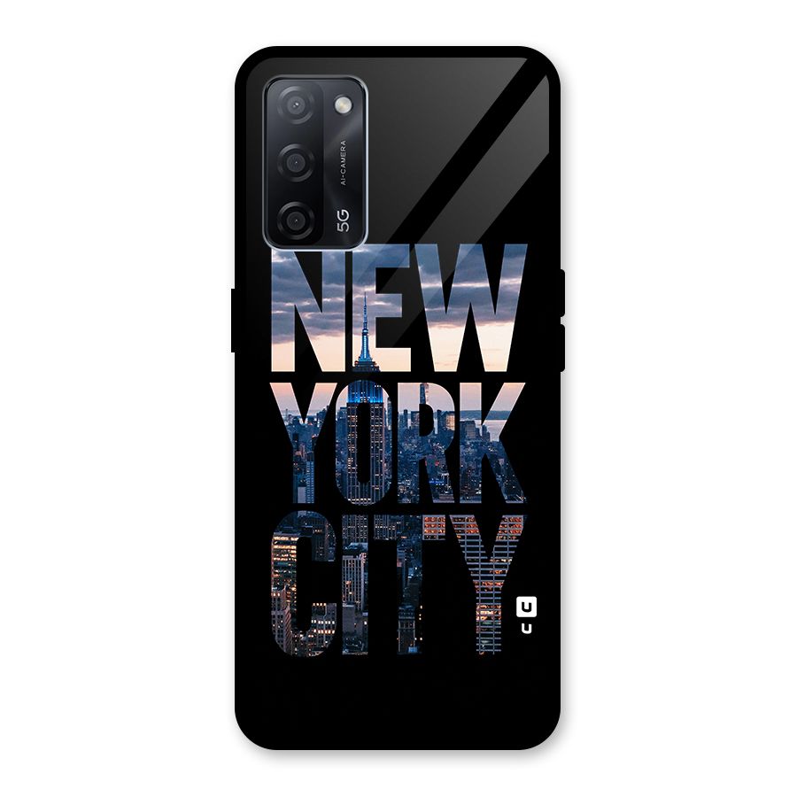 New York City Glass Back Case for Oppo A53s 5G