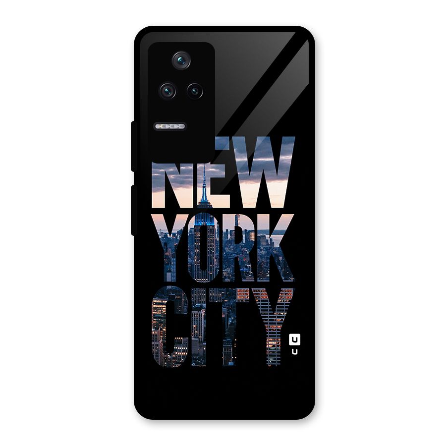 New York City Glass Back Case for Poco F4 5G