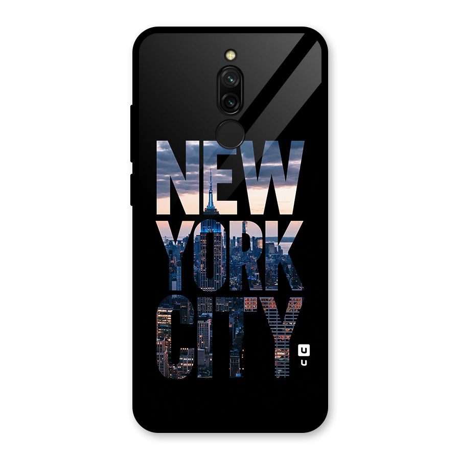 New York City Glass Back Case for Redmi 8