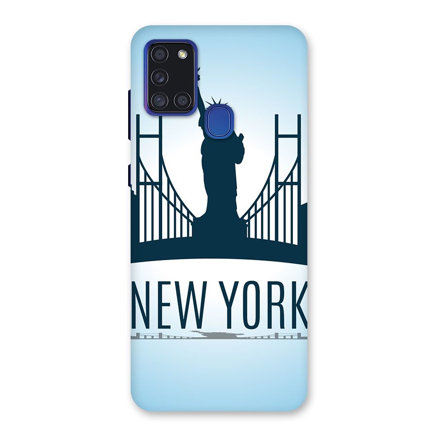 New York Skyline Back Case for Galaxy A21s