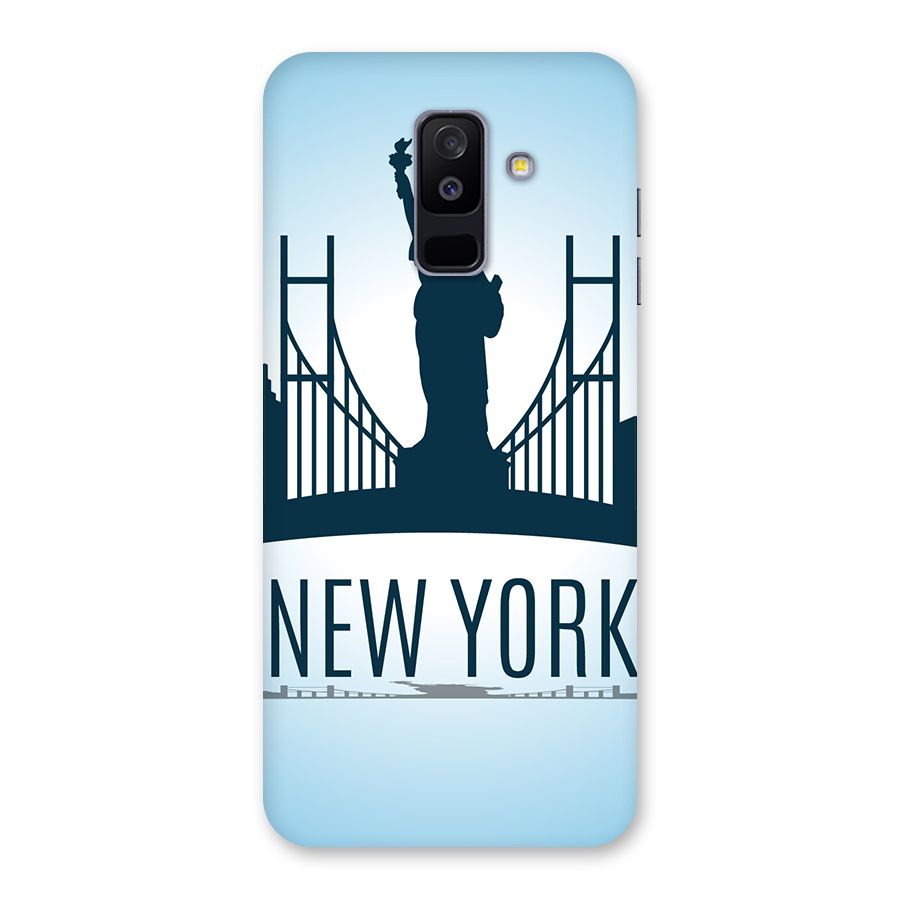 New York Skyline Back Case for Galaxy A6 Plus