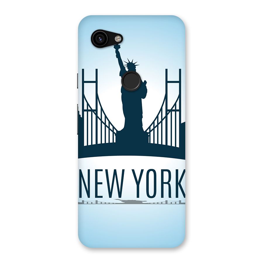 New York Skyline Back Case for Google Pixel 3a