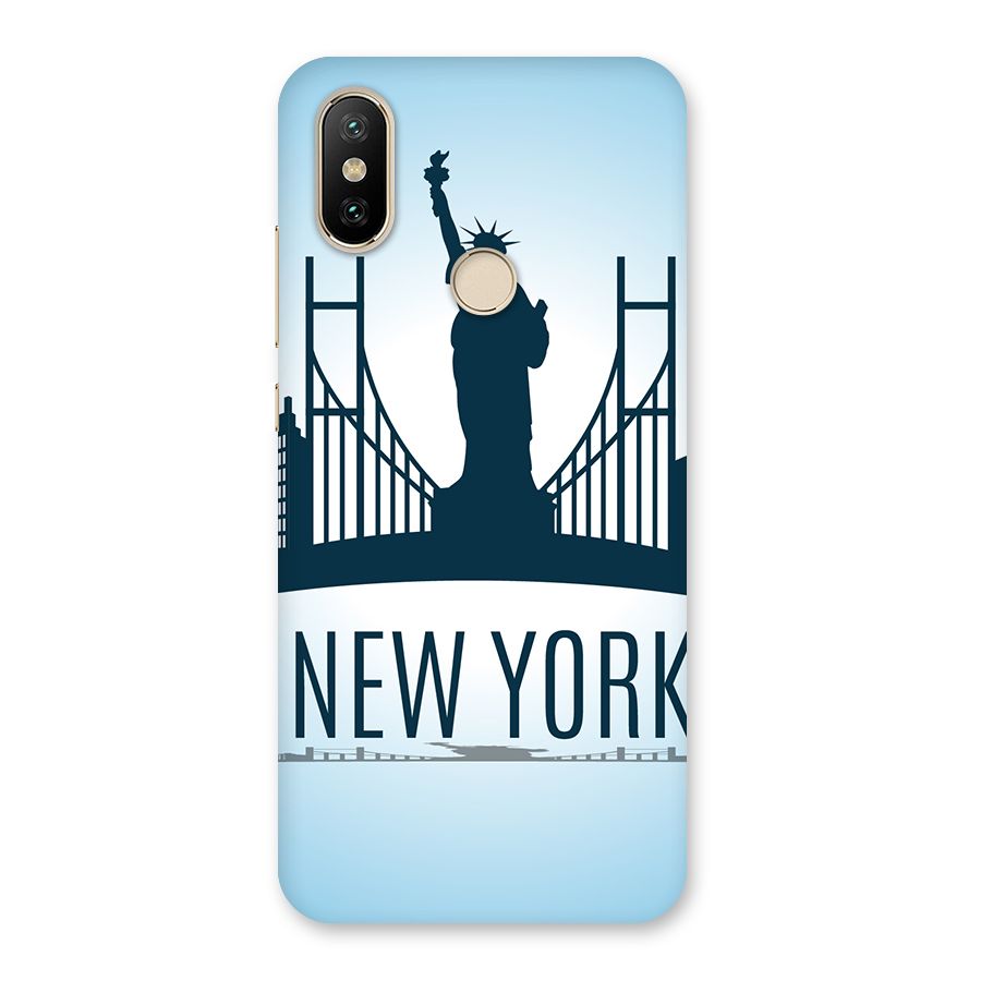 New York Skyline Back Case for Mi A2