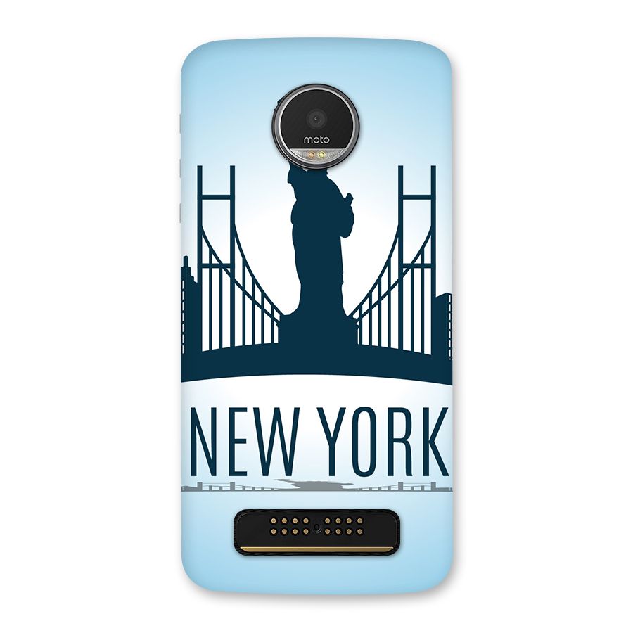 New York Skyline Back Case for Moto Z Play