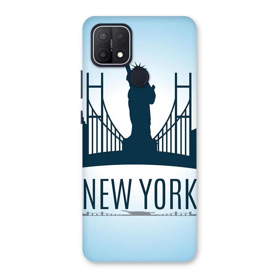 New York Skyline Back Case for Oppo A15