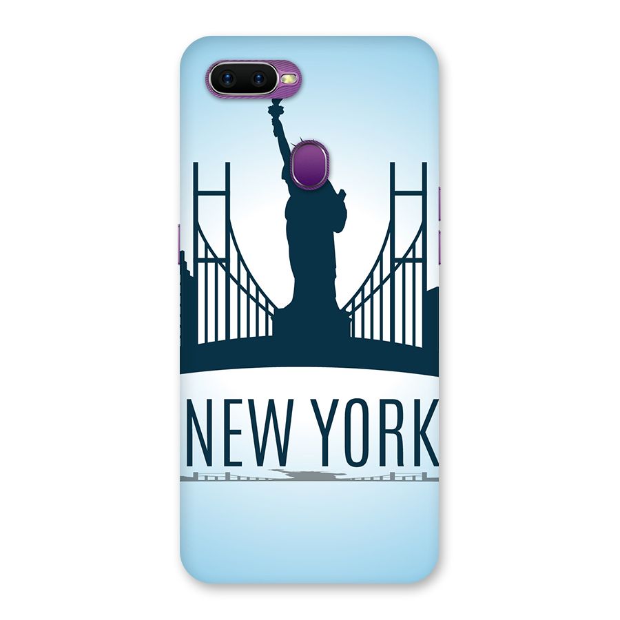 New York Skyline Back Case for Oppo F9