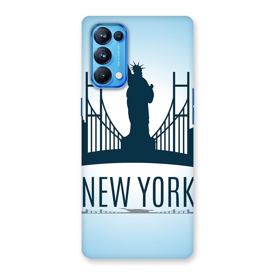 New York Skyline Back Case for Oppo Reno5 Pro 5G
