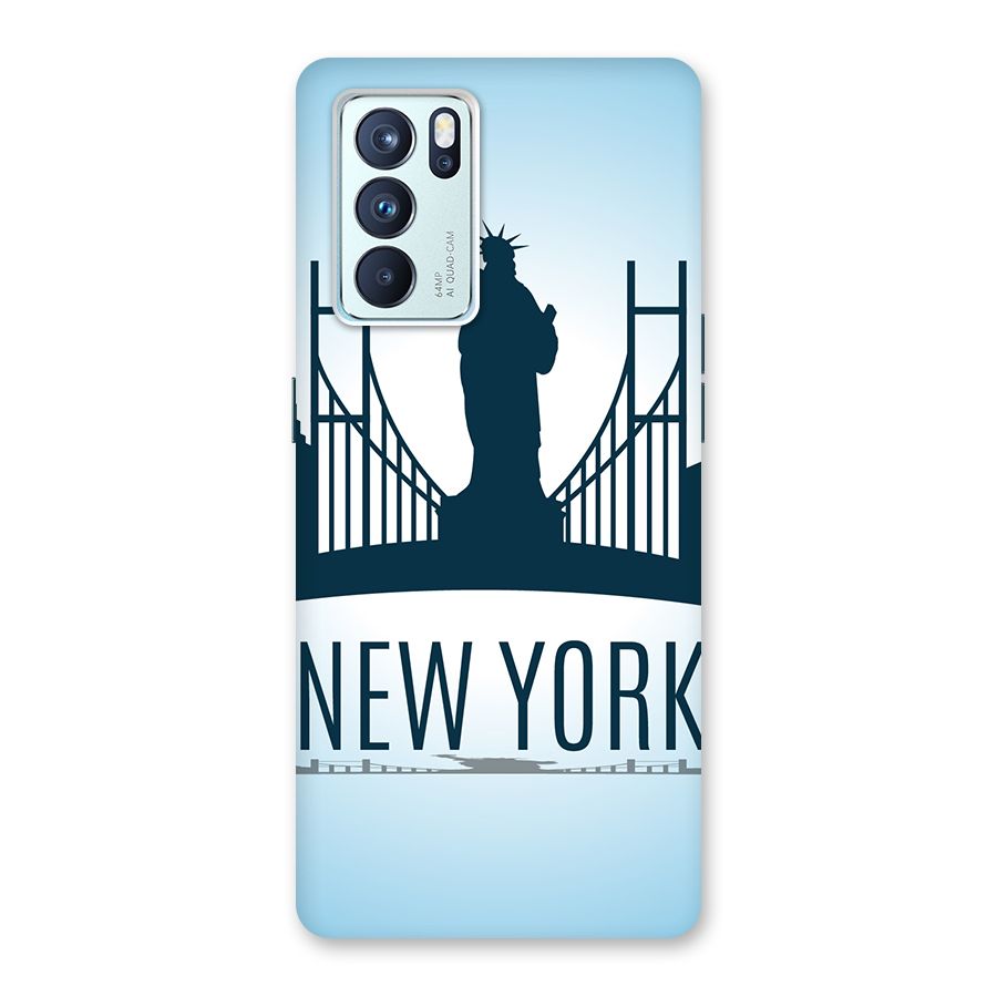 New York Skyline Back Case for Oppo Reno6 Pro 5G