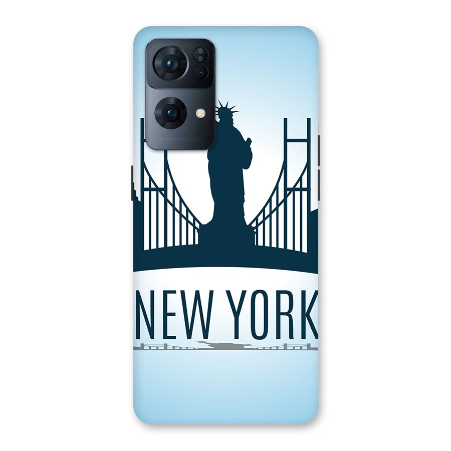 New York Skyline Back Case for Oppo Reno7 Pro 5G
