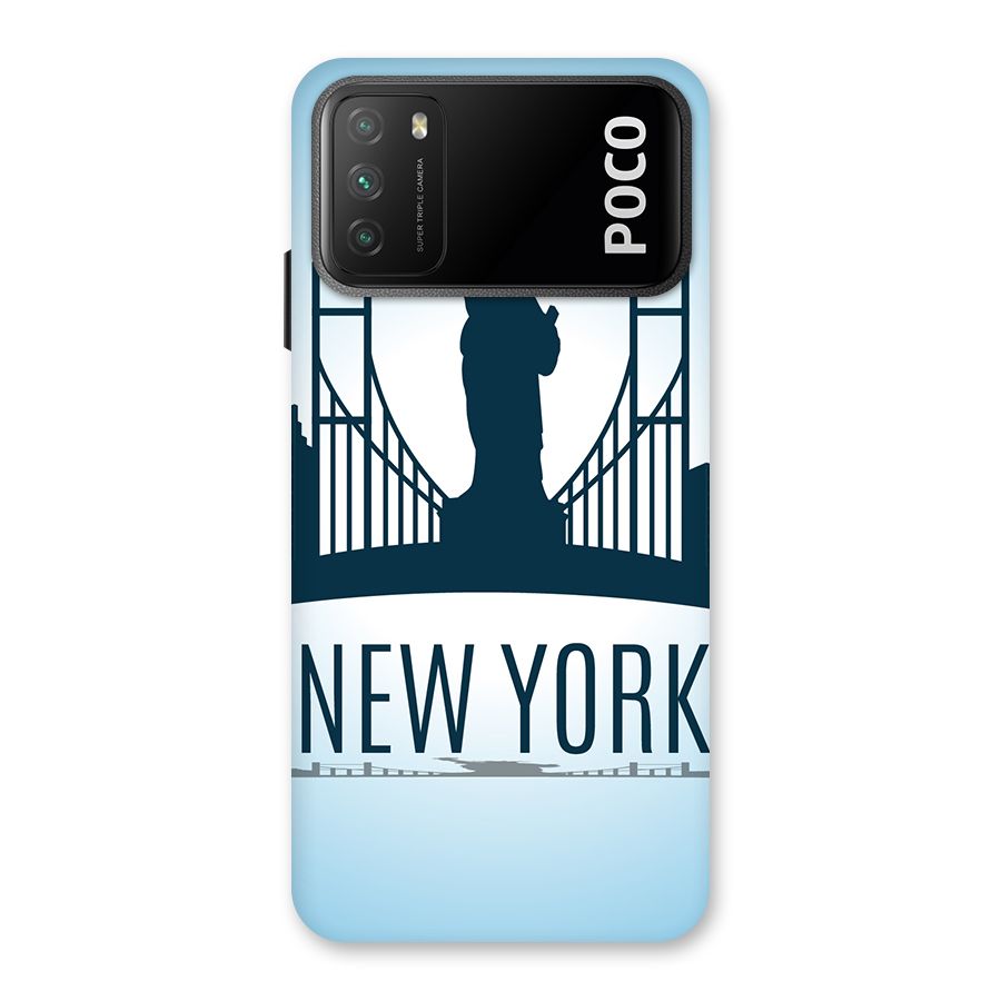 New York Skyline Back Case for Poco M3
