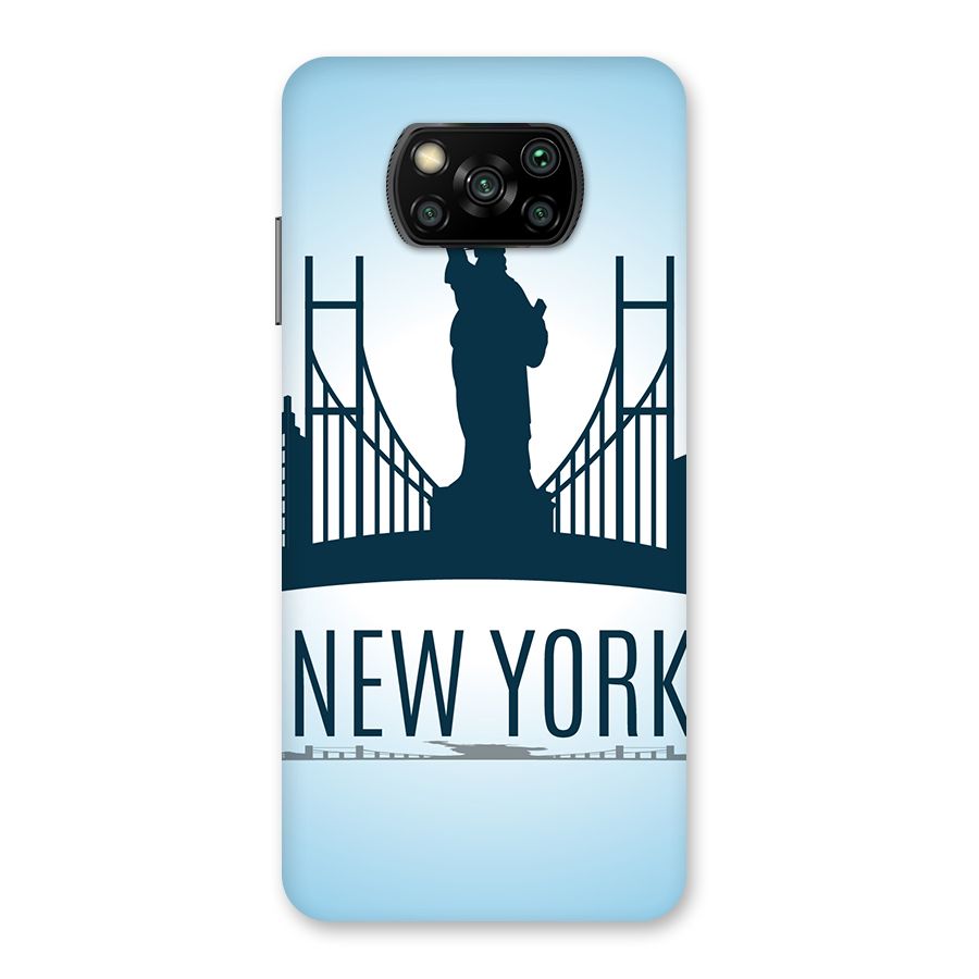 New York Skyline Back Case for Poco X3