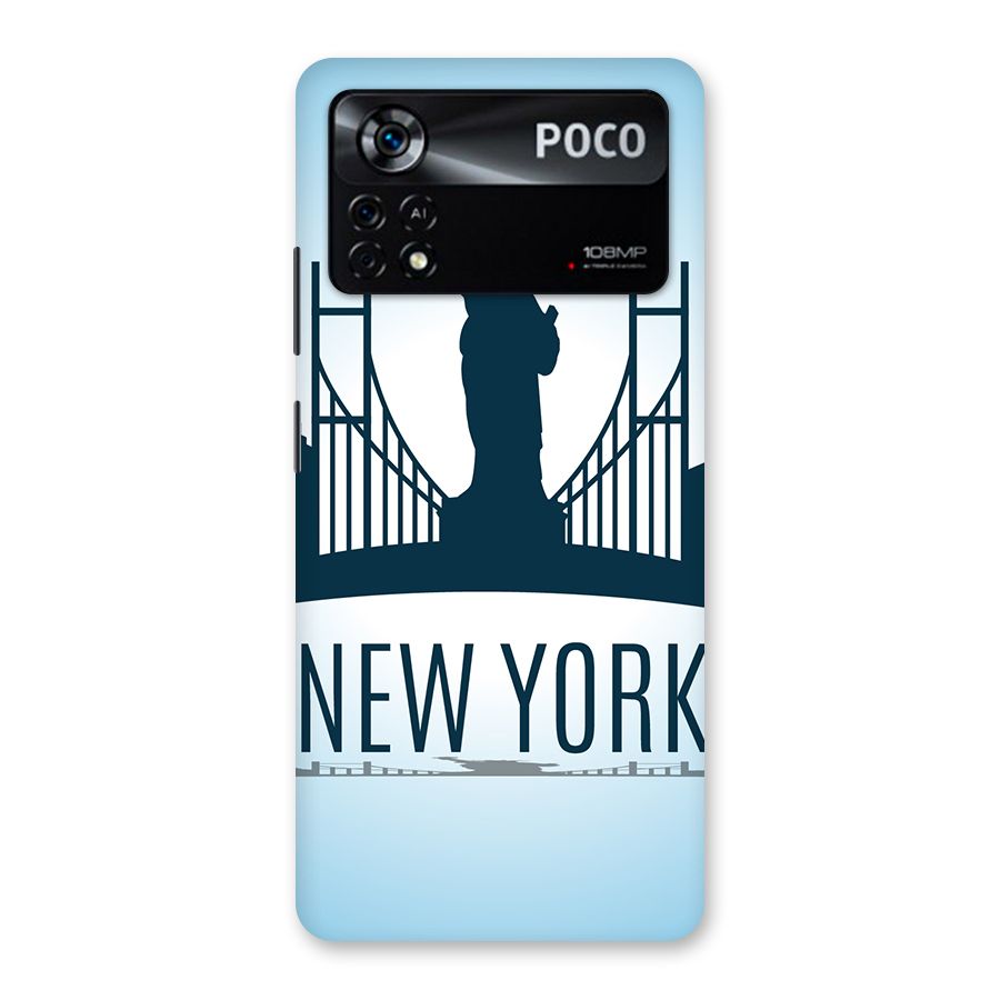 New York Skyline Back Case for Poco X4 Pro 5G