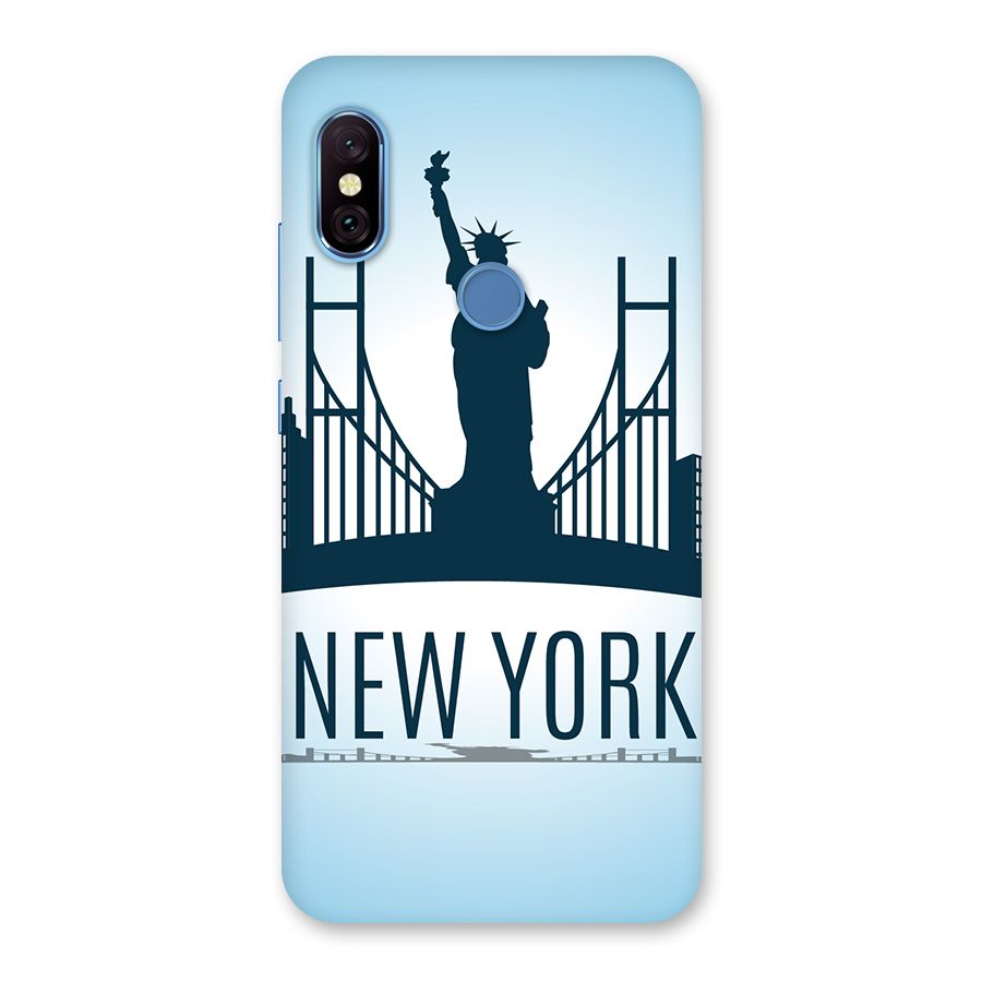 New York Skyline Back Case for Redmi Note 6 Pro