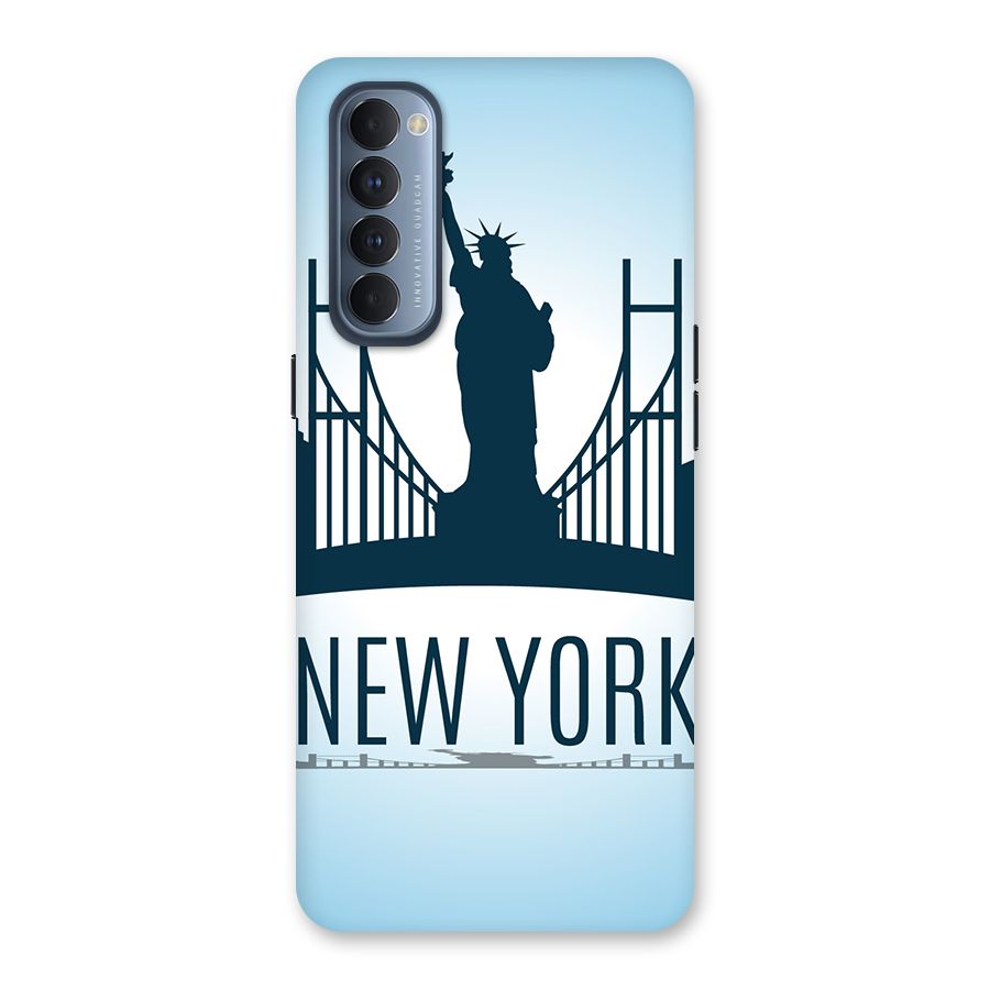 New York Skyline Back Case for Reno4 Pro