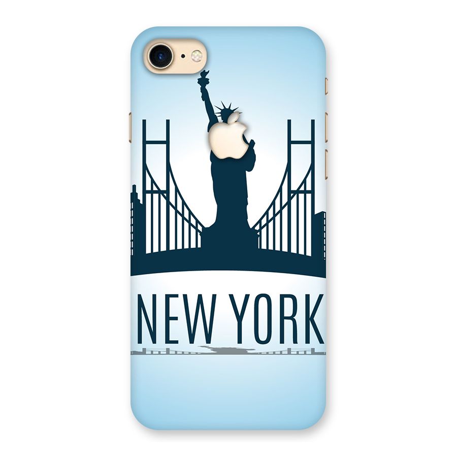New York Skyline Back Case for iPhone 7 Apple Cut