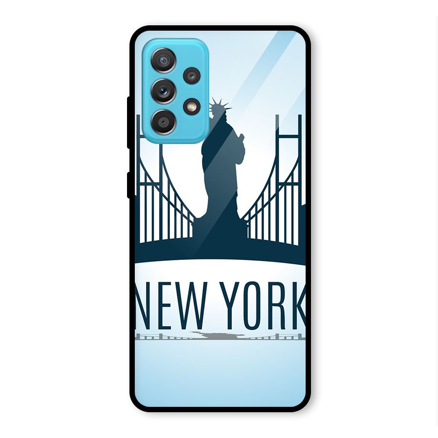 New York Skyline Glass Back Case for Galaxy A52