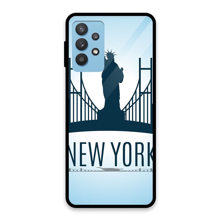 New York Skyline Glass Back Case for Galaxy M32 5G