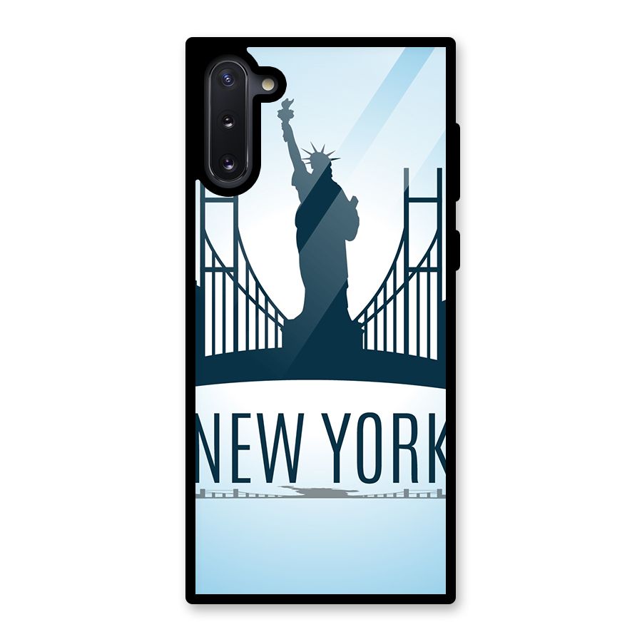 New York Skyline Glass Back Case for Galaxy Note 10