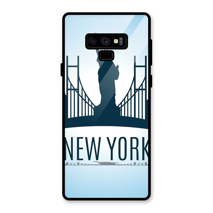 New York Skyline Glass Back Case for Galaxy Note 9