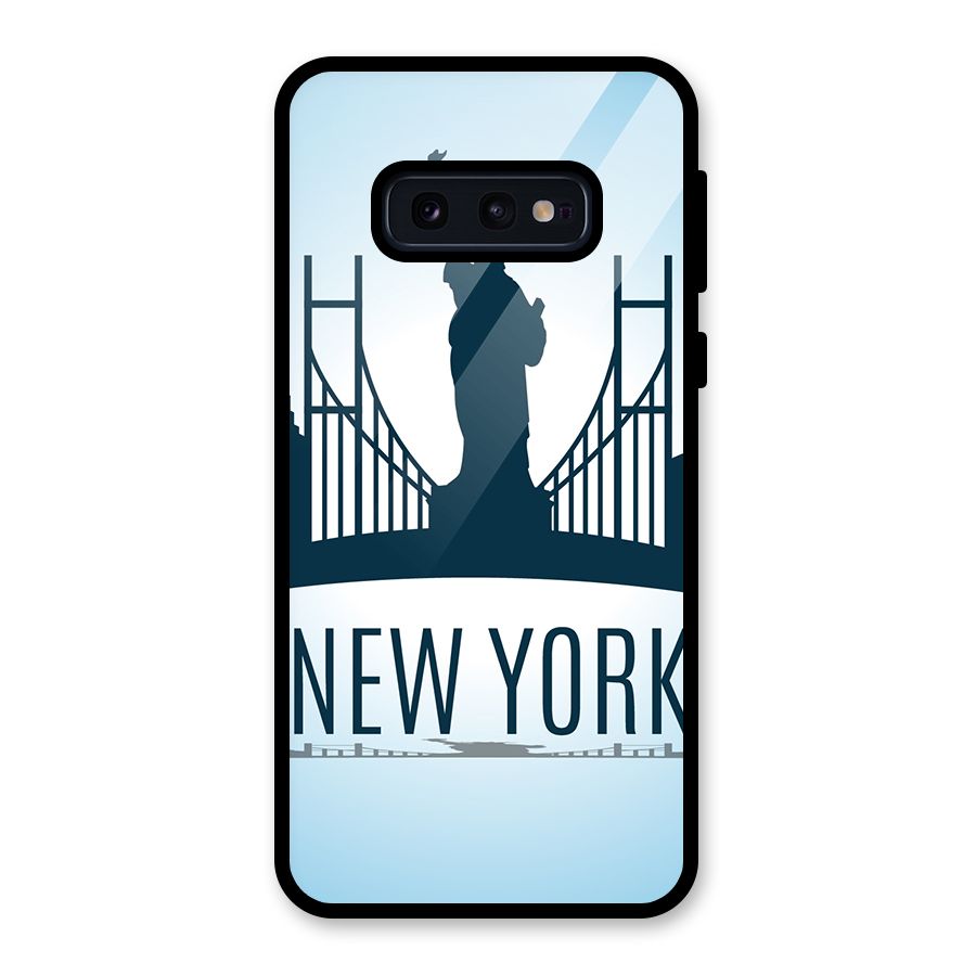 New York Skyline Glass Back Case for Galaxy S10e