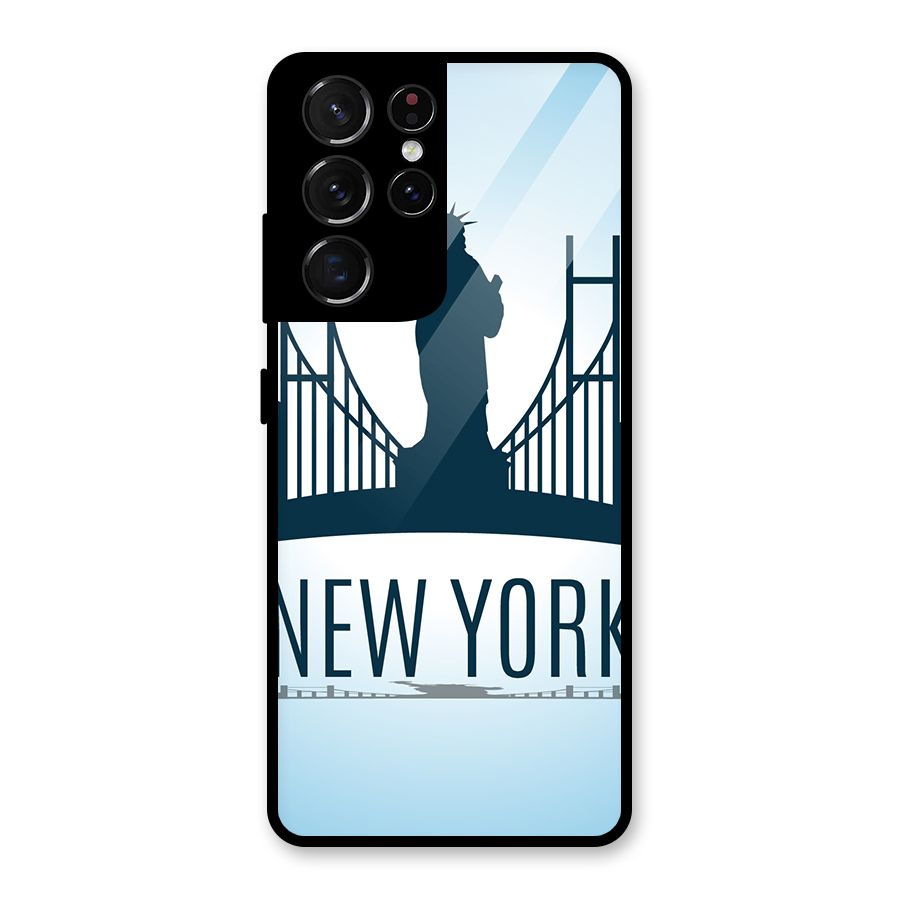 New York Skyline Glass Back Case for Galaxy S21 Ultra 5G
