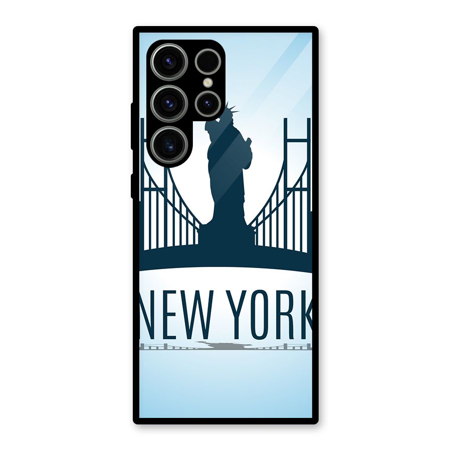 New York Skyline Glass Back Case for Galaxy S23 Ultra