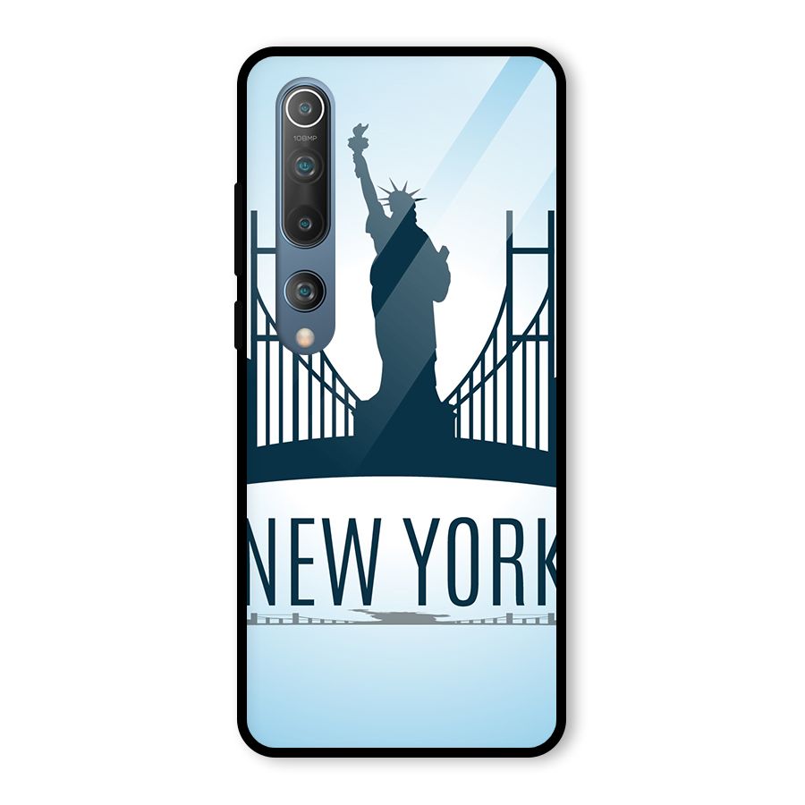 New York Skyline Glass Back Case for Mi 10