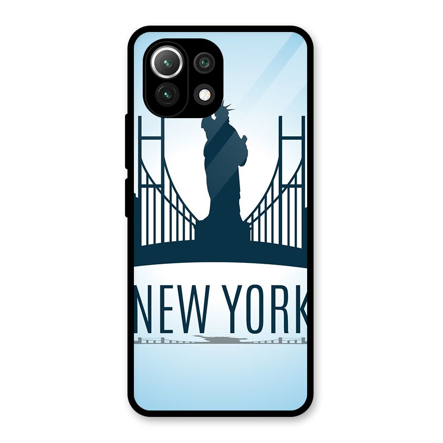 New York Skyline Glass Back Case for Mi 11 Lite NE 5G