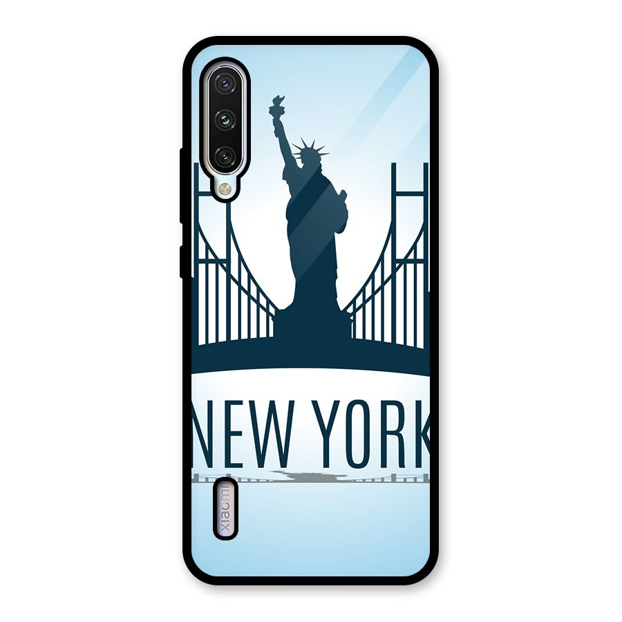 New York Skyline Glass Back Case for Mi A3