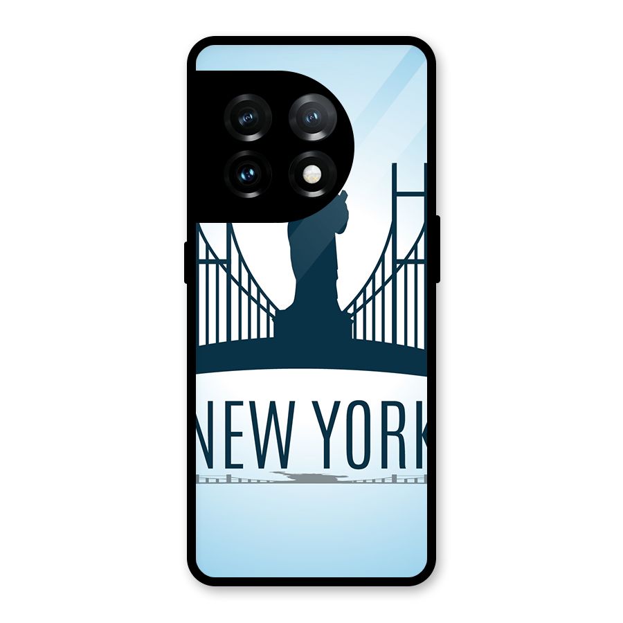 New York Skyline Glass Back Case for OnePlus 11