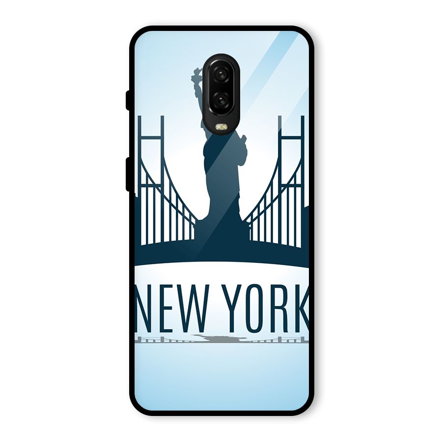 New York Skyline Glass Back Case for OnePlus 6T