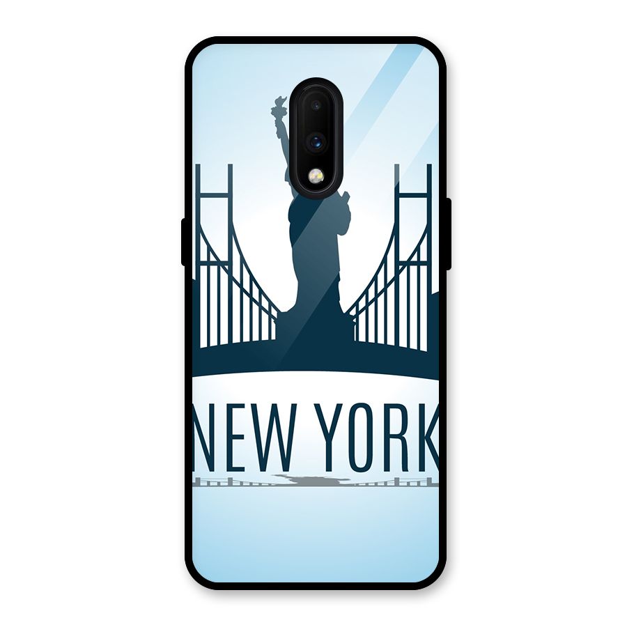 New York Skyline Glass Back Case for OnePlus 7
