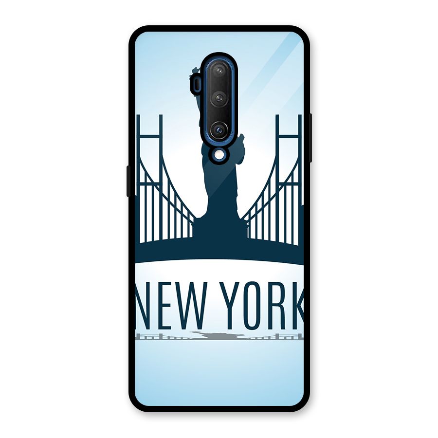 New York Skyline Glass Back Case for OnePlus 7T Pro